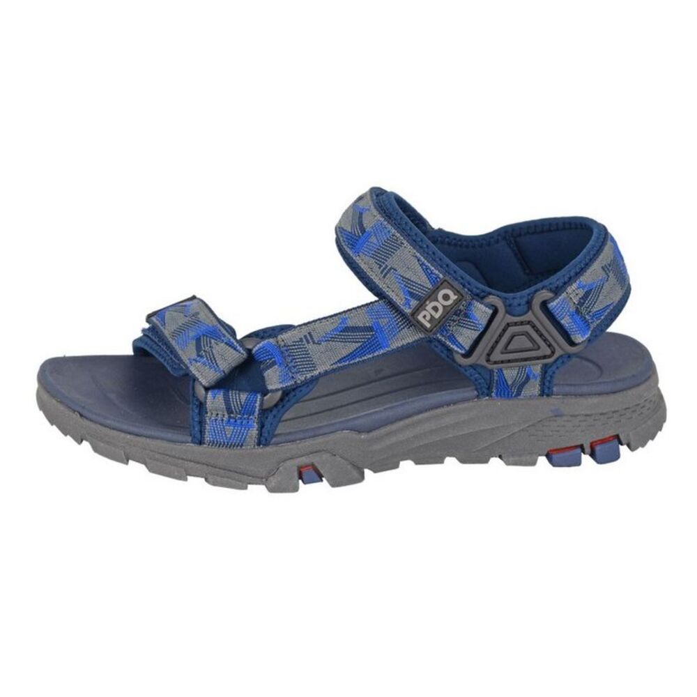 PDQ Mens Logo Sandals / Navy/Gray